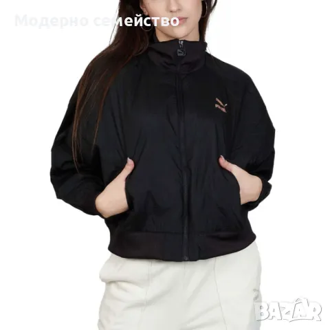 Дамско бомбър яке  PUMA Aitana Cropped Bomber Black, снимка 3 - Якета - 46973248