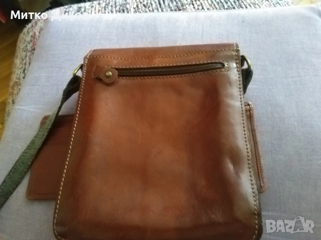 Мъжка чанта за през рамо маркова на L.Credi естествена кожа 21х17х7см, снимка 9 - Чанти - 51515385