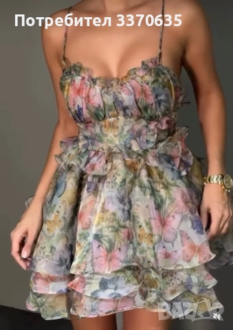 Дамска тренди рокля, универсален размер, снимка 2 - Рокли - 52154779