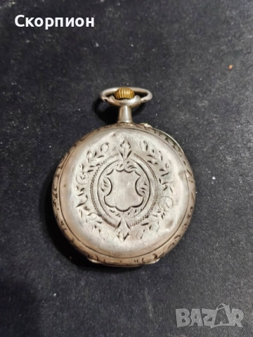 Френски сребърен джобен часовник - 10 рубина - ПРОМОЦИЯ , снимка 3 - Джобни - 48925750