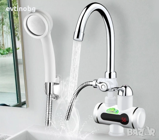 Смесител за вграждане в комплект с душ слушалка с проточен нагревател, снимка 2 - Други - 53870069
