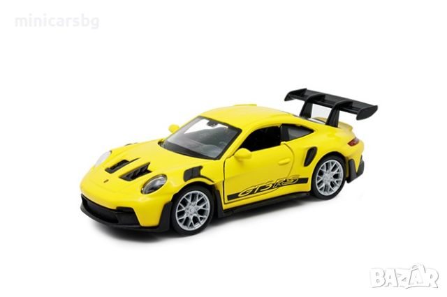 1:34 Метални колички: Porsche 911 GT3 RS (992) - Welly, снимка 1 - Колекции - 45526573