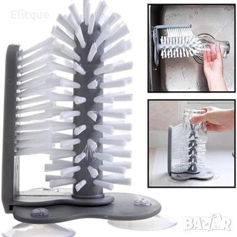 Четка за почистване за мивка Уред за почистване на стъклени чаши /буркани   Размер: Около четката  1, снимка 4 - Други стоки за дома - 52862509