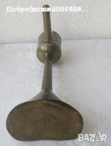 Свещник и Стара ножица за свещи, месинг, бронз антика, метал и свещник, снимка 10 - Антикварни и старинни предмети - 30094908