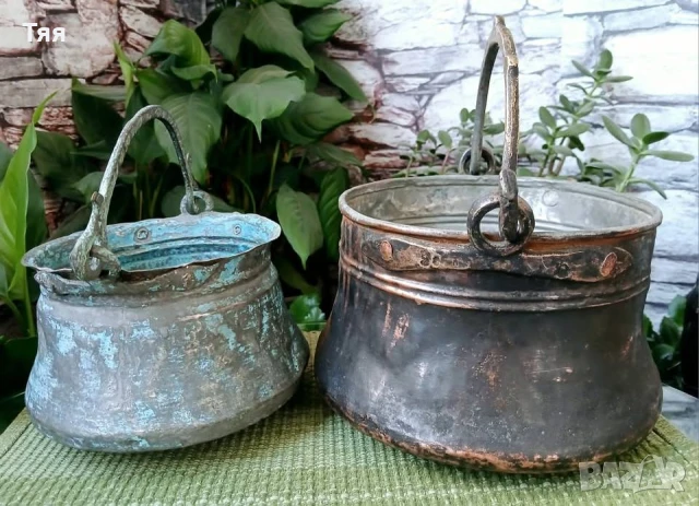 Бакърени котлета/менчета 2/3 л, снимка 4 - Антикварни и старинни предмети - 51294522