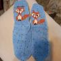 Ръчно плетени детски чорапи, ходило 22 см., снимка 1 - Чорапи - 45571641
