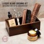 Комплект за подстригване на брада Le Savant - дървена подаръчна кутия, снимка 4