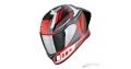 Мото каска SCORPION EXO-R1 EVO II Air VITAL Gray-Red-White L 59-60см., снимка 2
