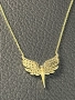 Златно колие феникс  14 карата 585 zlatni gold Fenix, снимка 9