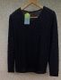 Черна дантелена блуза с дълъг ръкав., снимка 1 - Блузи с дълъг ръкав и пуловери - 45810410