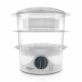 Уред за готвене на пара Taurus Salutecook 800W, 6 л, таймер 60 мин, 2 съда за готвене, съд за бял ор, снимка 1