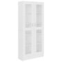 vidaXL Шкаф витрина, бял, 82,5x30,5x185,5 см, ПДЧ(SKU:802768