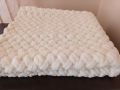 НОВО бяло бебешко одеяло ръчна изработка, размер 78/87 см, Спиди, снимка 2