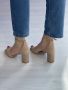 Подчертайте вашия шик: Дамски сандали с ток и бляскави елементи за елегантни походки, снимка 2