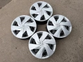 4 броя железни джанти + тасове за Toyota Yaris- Hybrid 15, снимка 3