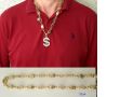 Мъжки златен синджир, снимка 1 - Колиета, медальони, синджири - 44492417