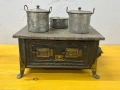 Антична миниатюрна детска печка с фурна – Wurtemberg, с аксесоари, снимка 1