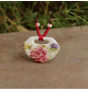 Дамско керамично колие висулка с цвете (006)