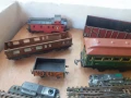 Лот части влакче вагони конструктор релси - стара игра, снимка 2