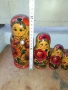 Матрьошка стара руска дарвена кукла 5 в 1, снимка 6
