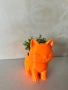 Подставка/ваза за декоративни цветя – Котка, снимка 3