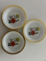Три броя  винтидж Bavaria порцеланови чинии с позлата , снимка 2