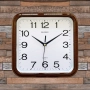 Елегантен квадратен винтидж часовник за стена / 28 см x 29 см;, снимка 5