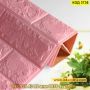 Имитиращи тухли от пяна розови 3D тапети - размер 77х70см 5мм - КОД 3738, снимка 4