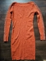 Рокля с дълъг ръкав оранжева S/M, снимка 4