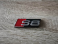 Предна решетка сребриста емблема Audi Ауди S8, снимка 4