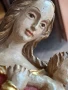 Стара статуя дърворезба Мадоната с Младенеца , снимка 15