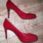 н.39,5/uk6 1/2 Högl women´s elegant pumps with leather sole - red, снимка 9