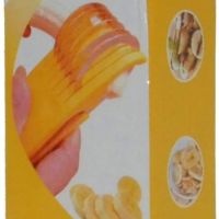 Функционална стоманена резачка за банани, резачка за плодове с ергономична дръжка, снимка 1 - Аксесоари за кухня - 45673234