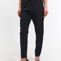 Нов черен панталон с колан , снимка 5 - Панталони - 44985108