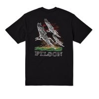 Тениска Filson - Pioneer Graphic, в цвят Black/Tri Eagle, снимка 2 - Екипировка - 45338095