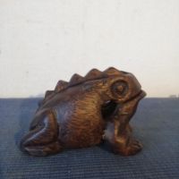 Дървени ръчно изработени статуи.  Костенурка, жаба, птица-пано, образ. , снимка 6 - Декорация за дома - 45485787