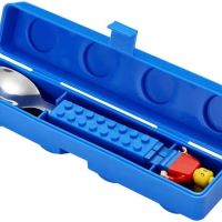Лъжичка и виличка с дръжка във форма на блокче тип Лего Lego, снимка 2 - Образователни игри - 45675801