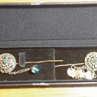 Възрожденски сребърен накит с позлата - Игла за коса, снимка 1 - Други ценни предмети - 45216489