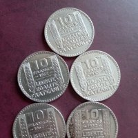 Лот 10 франка 1930, снимка 1 - Нумизматика и бонистика - 45383434