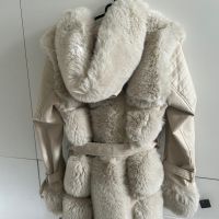 Бяло кожено яке, снимка 2 - Палта, манта - 45668800