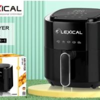 Фритюрник с горещ въздух Lexical Airfryer LAF-3011-1/2 1200W 3.5L бял/черен, снимка 1 - Фритюрници - 45864943