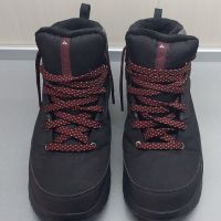 Мъжки непромокаеми туристически обувки за преходи sh100, черни, снимка 9 - Мъжки боти - 45160307