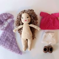 Плетени играчки, кукла ръчна изработка, подарък за момиче,  играчка ръчна изработка, снимка 6 - Кукли - 45387881