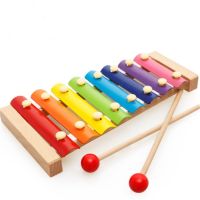 3538 Цветен дървен детски ксилофон, снимка 2 - Музикални играчки - 45836371