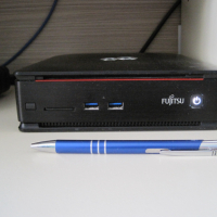 Fujitsu Esprimo Q520 Mini PC с DVD, i3-4160T, 4GB RAM, 500GB, подарък безжична мишка Microsoft, снимка 2 - За дома - 45012009