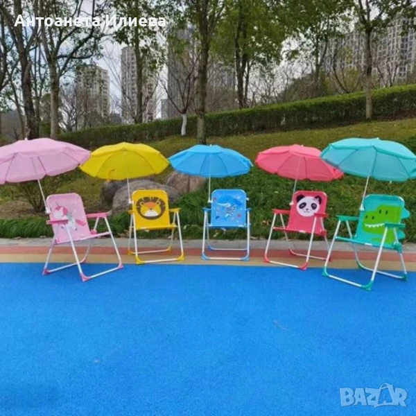 Детски сгъваем стол с чадър NS6332, снимка 1