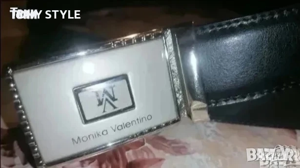 MONIKA VALENTINO Оригинал Италиански Дамски Автоматичен Колан от Естествена Кожа Нов 120см, снимка 1