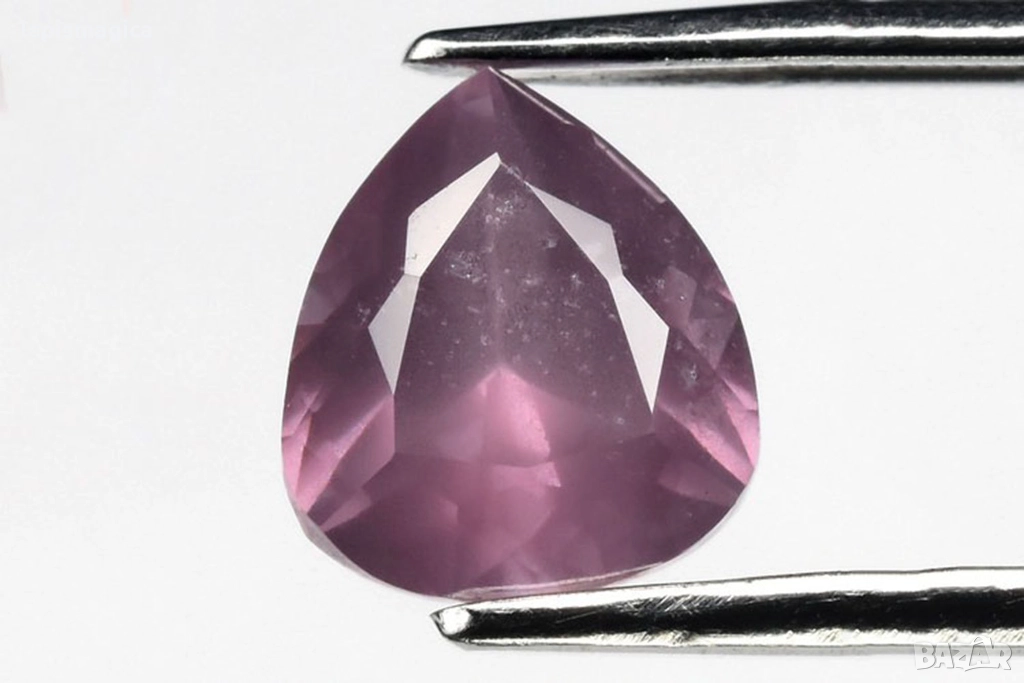 Виолетов шпинел 1.37ct трилион шлифовка, снимка 1
