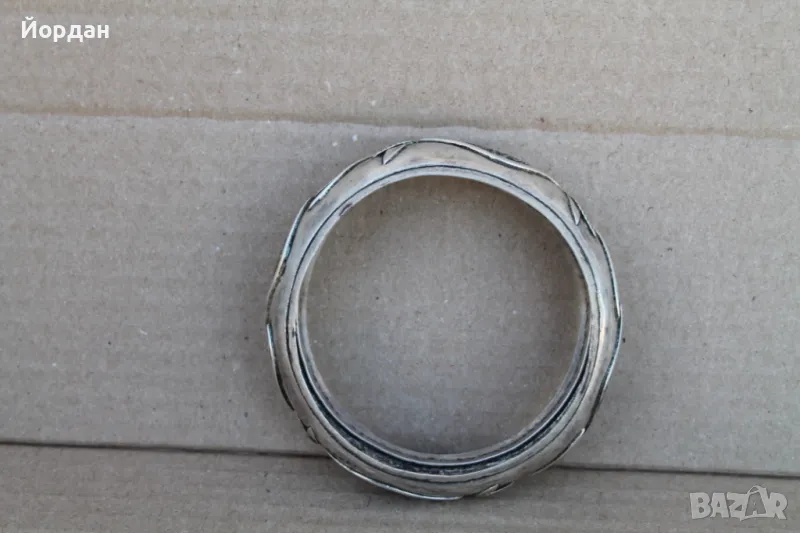 Дамска сребърна гривна, снимка 1