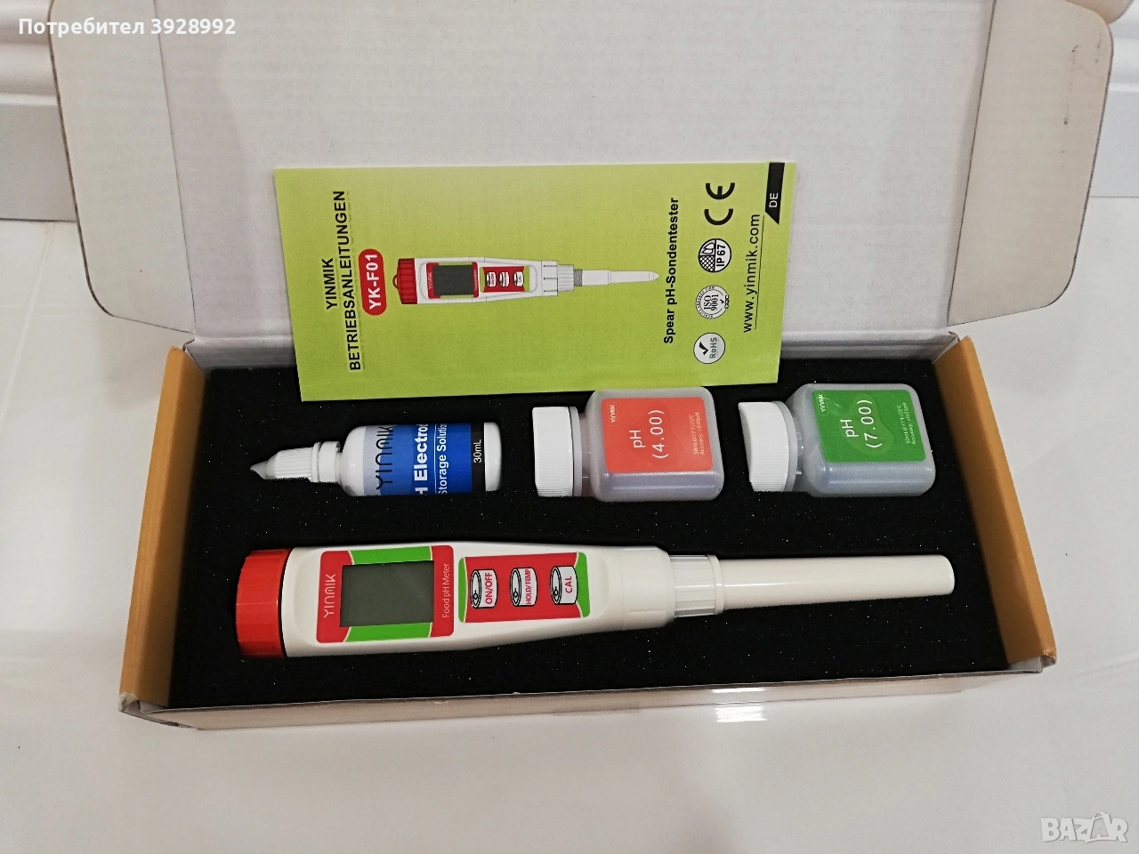 Цифров рН метър YINMIK, снимка 1
